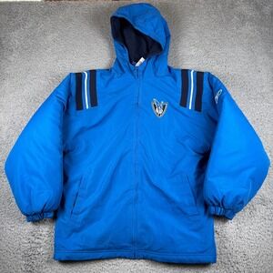 Y2K Reebok NBA Dallas Mavericks Old Logo Hooded Jacket Youth Large Vintage